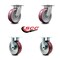 Service Caster 6 Inch Kingpinless Poly on Aluminum Wheel Swivel Caster Swivel 2 Rigid, 2PK SCC-KP30S620-PAR-2-R-2 - alternate 5
